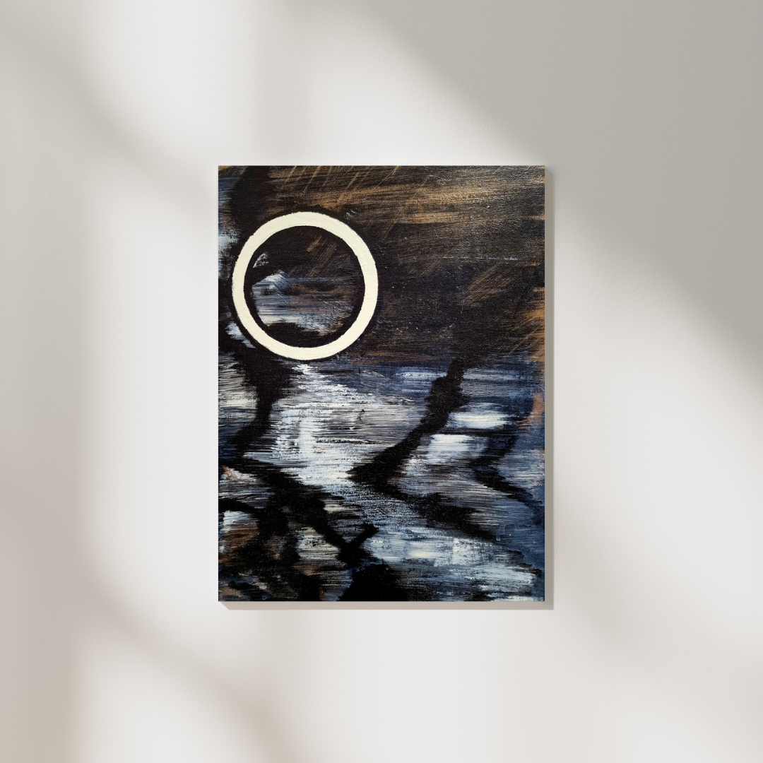 Lumină în întuneric | TABLOU UNICAT | 46 * 55 cm