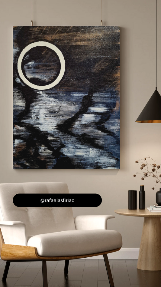 Lumină în întuneric | TABLOU UNICAT | 46 * 55 cm