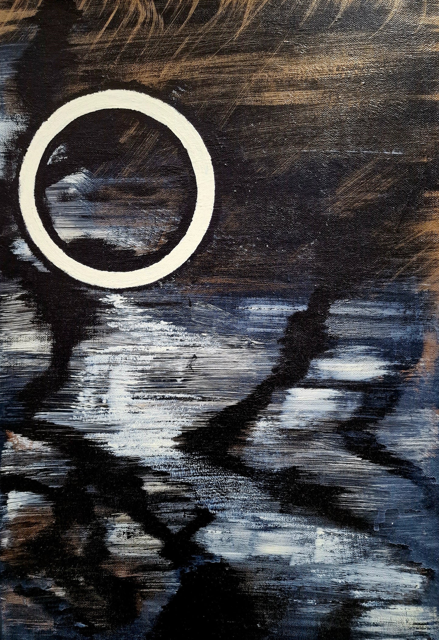 Lumină în întuneric | TABLOU UNICAT | 46 * 55 cm